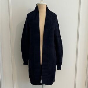 J.Crew Women’s Navy Knit Open Front Cardigan, XS, EUC